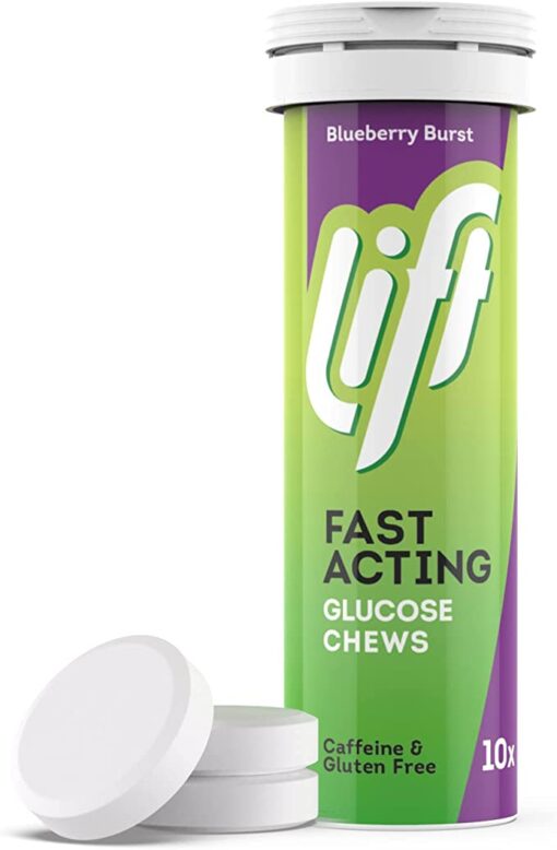 Lift Fast-Acting Glucose Tablets - Blueberry 10-Tablet Tubes - Image 2