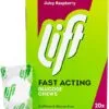 Lift Individually Wrapped Fast-Acting Glucose Chewable Tablets Raspberry 20 Tablets