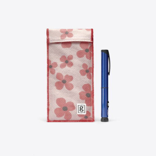 Glucology Cooling Pouch Duo | 2 Pen Pouch | Flowers - Image 4