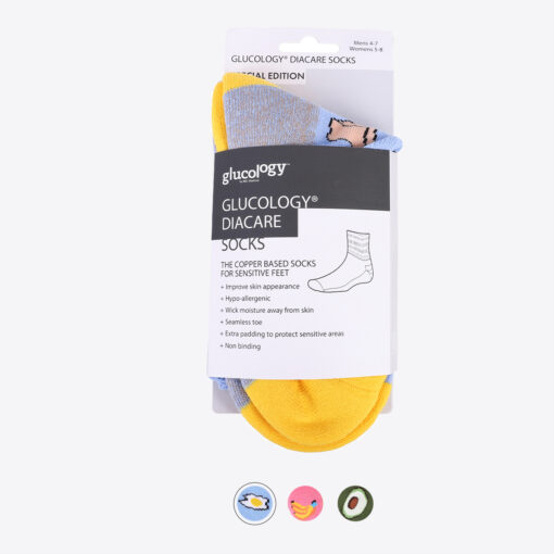 Glucology Diacare Copper Based Socks | Omelette Size ( 36-41 ) - Image 4