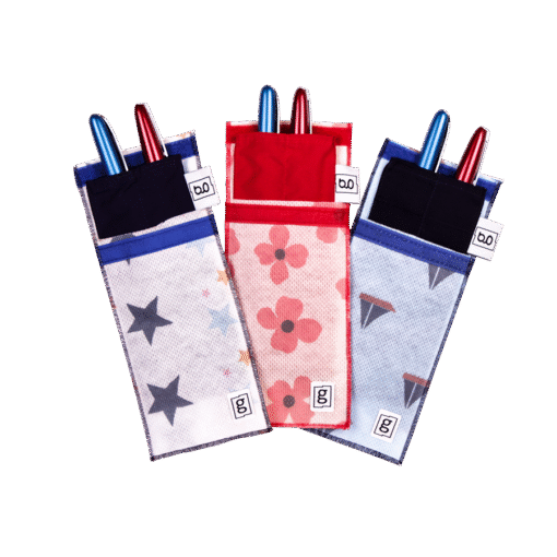 Glucology Cooling Pouch Duo | 2 Pen Pouch | Flowers - Image 2
